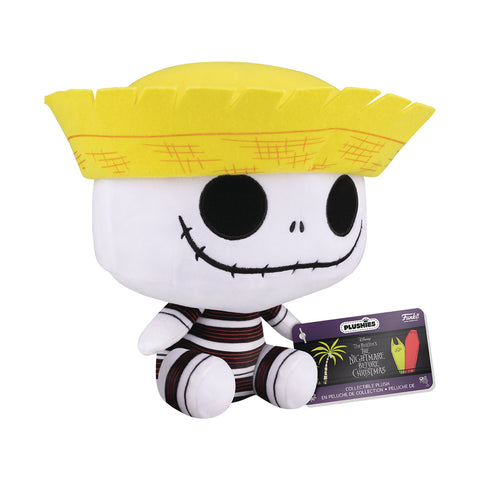 Nightmare Before Christmas Jack Skellington Summer 7" Plush New