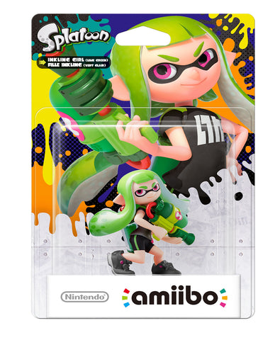 Amiibo Splatoon Inkling Green New