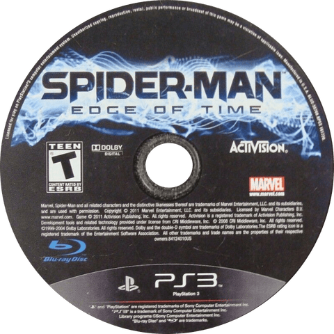 Spider-Man Edge Of Time PS3 Used Disc Only