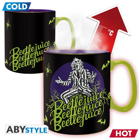 Beetlejuice Heat Reactive Ceramic Mug New