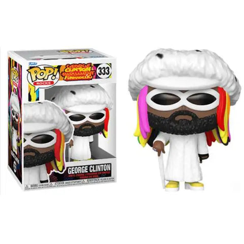Funko Pop Rocks George Clinton Box Has Some Wear New