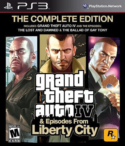 Grand Theft Auto IV & Episodes From Liberty City Complete Edition Black Label PS3 New