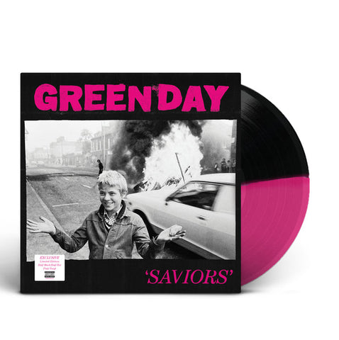 Green Day - Saviors (Indie Exclusive Split Black Hot Pink) Vinyl New