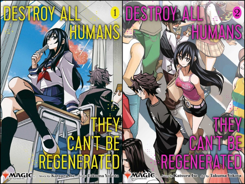 Destroy All Humans They Can't Be Regenerated Bundle Vol 1 & 2 Manga Used