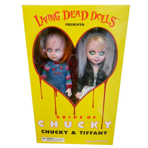 Living Dead Dolls Presents LDD Bride of Chucky Chucky & Tiffany 