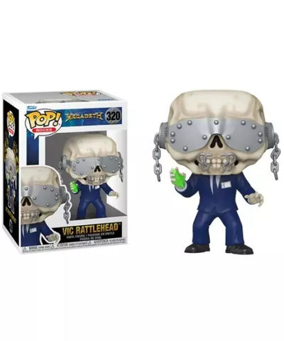 Funko Pop Rocks Megadeth Vic Rattlehead New