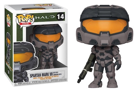 Funko Pop Halo Spartan Mark VII with VK78 Commando Rifle Used