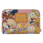 Loungefly Nickelodeon Nick 90s Allover Print Zip-Around Wallet New