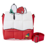 Loungefly Peanuts Snoopy & Woodstock Snow Day Doghouse Crossbody Bag New