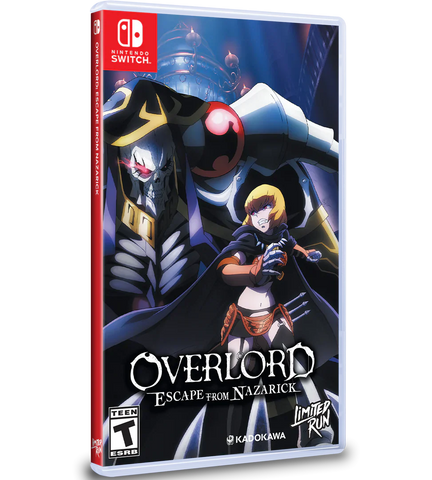Overlord Escape From Nazarick Limited Run Games (tear in shrink wrap) Switch New