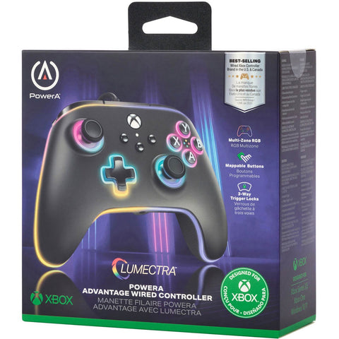 Xbox Series Controller Wired Enhanced Power A Lumectra Black New