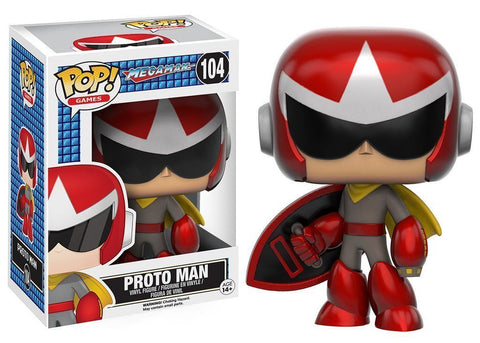 Funko Pop Games Mega Man Proto Man Used Like New