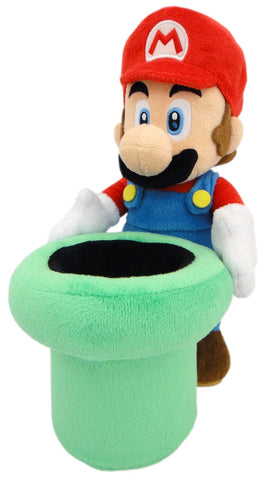 Mario Warp Pipe 9" Plush New