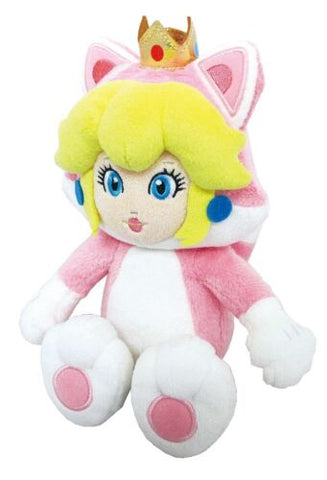 Super Mario 3D World Cat Peach 10 Inch Plush Little Buddy New