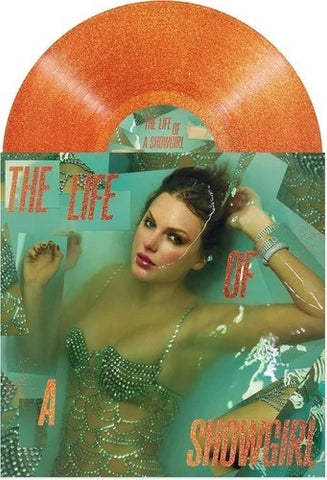 Taylor Swift - The Life Of A Showgirl (Portofino Orange Glitter) Vinyl New
