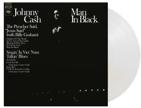 Johnny Cash - Man In Black (Crystal Clear) Vinyl New