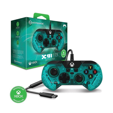 Xbox Series Controller Wired Enhanced Hyperkin X91 Ice Aqua Green New