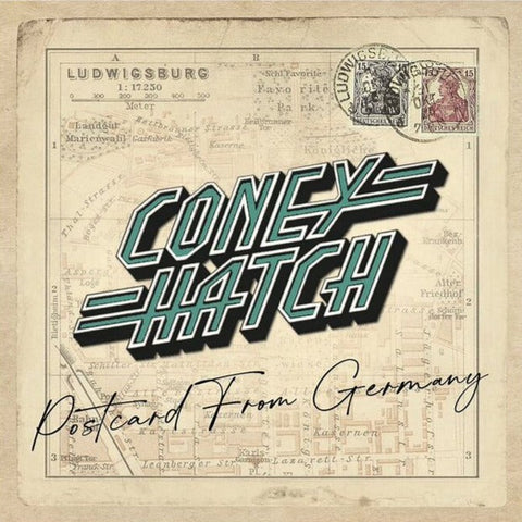 Coney Hatch - Postcard From Germany (2Lp Cream With Turquoise Splatter Autographed) Vinyl New