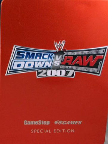 WWE Smackdown Vs Raw 2007 Special Edition Tin (missing slipcover) 360 Used