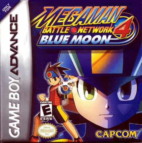 Mega Man Battle Network 4 Blue Moon Gameboy Advance Used Cartridge Only