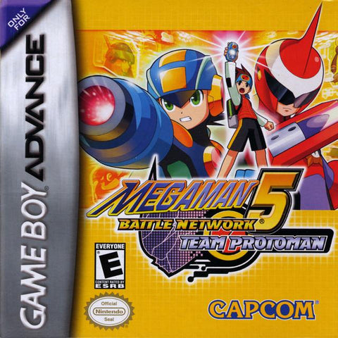 Mega Man Battle Network 5 Team Protoman Gameboy Advance Used Cartridge Only