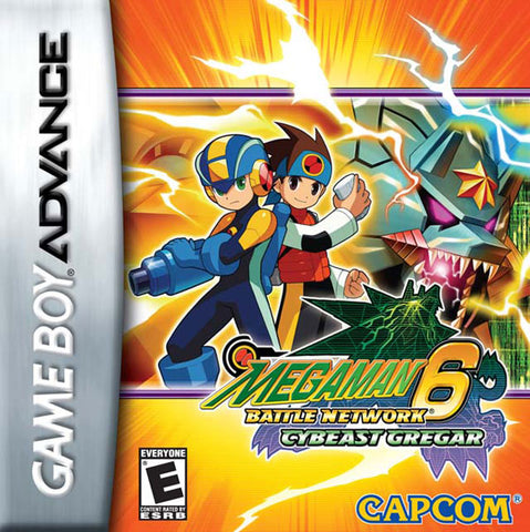 Mega Man Battle Network 6 Cybeast Gregar Gameboy Advance Used Cartridge Only