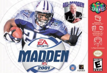 Madden NFL 2001 N64 Used Cartridge Only