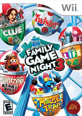 Hasbro Family Game Night 3 Wii Used