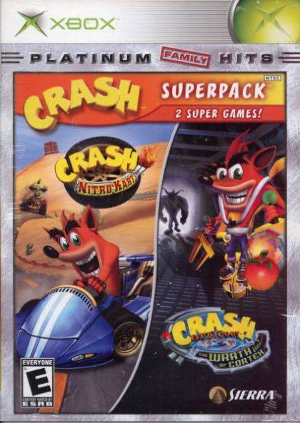 Crash Bandicoot Super Pack Nitro Kart Wrath of Cortex NTSC Xbox