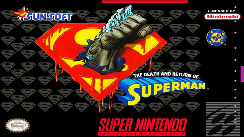 Death & Return of Superman SNES Used Cartridge Only