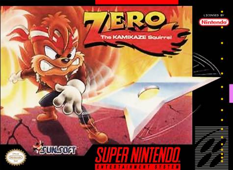 Zero The Kamikaze Squirrel SNES Used Cartridge Only