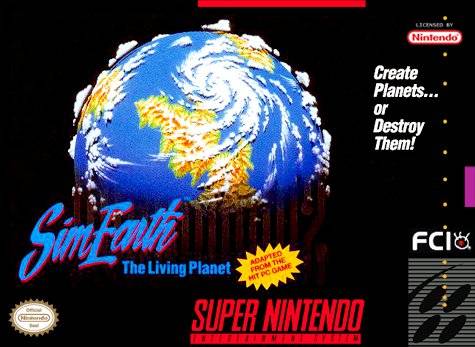 Sim Earth The Living Planet SNES Used Cartridge Only