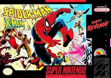 Spider-Man X-Men Arcades Revenge SNES Used Cartridge Only
