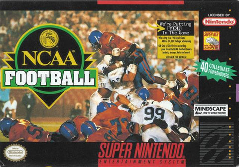 NCAA Football SNES Used Cartridge Only