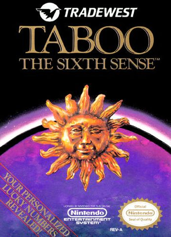 Taboo The Sixth Sense NES Used Cartridge Only
