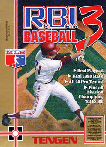 RBI Baseball 3 NES Used Cartridge Only