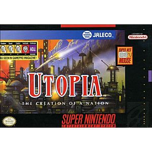 Utopia The Creation of a Nation SNES Used Cartridge Only