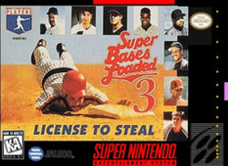 Super Bases Loaded 3 License to Steal SNES Used Cartridge Only
