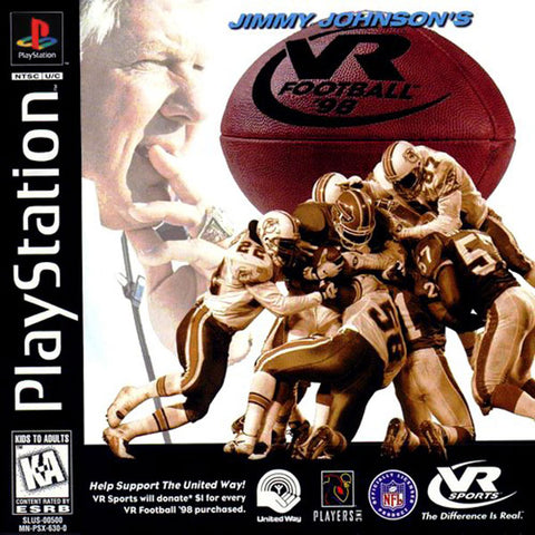 Jimmy Johnsons VR Football 98 PS1 Used