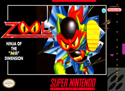 Zool Ninja of the Nth Dimension SNES Used Cartridge Only