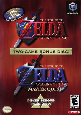 Zelda Ocarina Of Time Master Quest With Manual GameCube Used
