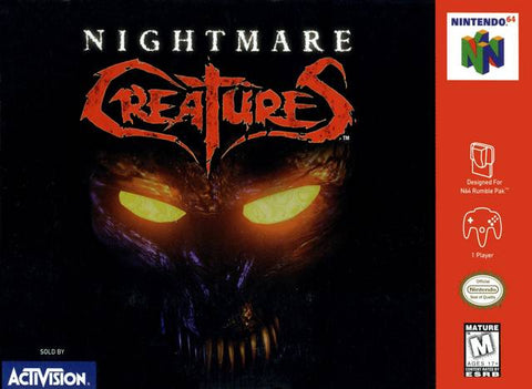 Nightmare Creatures N64 Used Cartridge Only