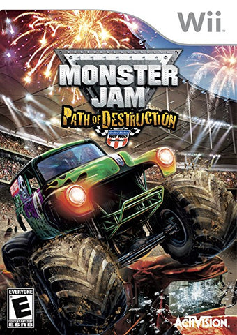 Monster Jam Path Of Destruction Wii Used