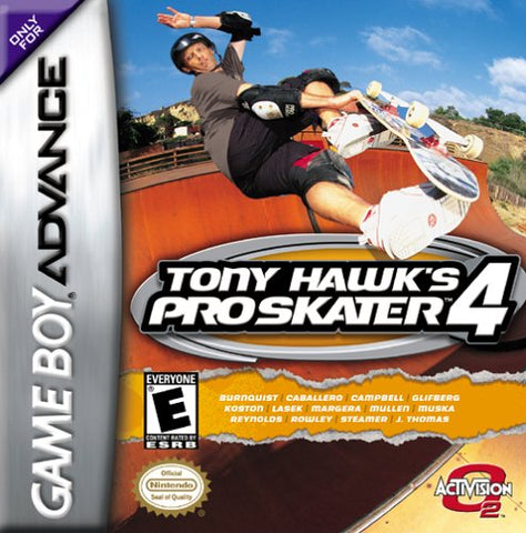 Tony Hawk Pro Skater 4 Gameboy Advance Used Cartridge Only