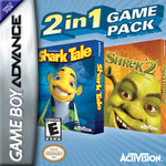 Shark Tale & Shrek 2 Double Pack Gameboy Advance Used Cartridge Only