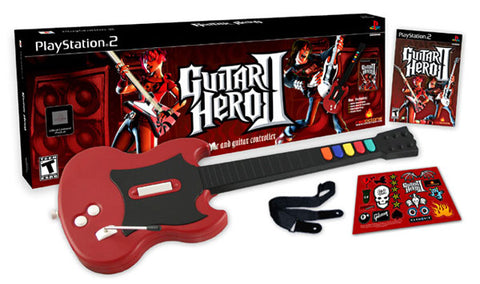 Guitar Hero 2 Bundle Game And Guitar PS2 Used