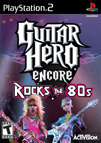 Guitar Hero Encore Rocks The 80s Game Only Guitar Required PS2 Used