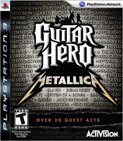 Guitar Hero Metallica Guitar Required PS3 Used