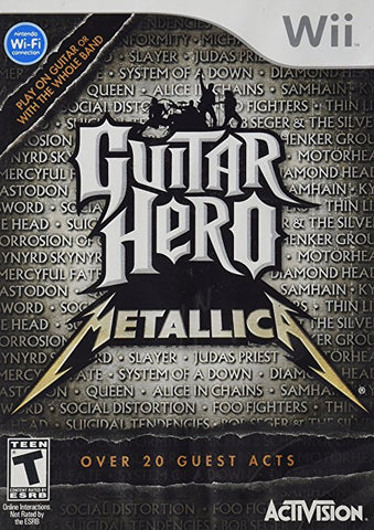 Guitar Hero Metallica Game Only Instruments Required Wii Used