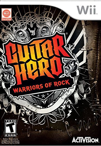 Guitar Hero Warriors Of Rock Game Only Instruments Required Wii Used